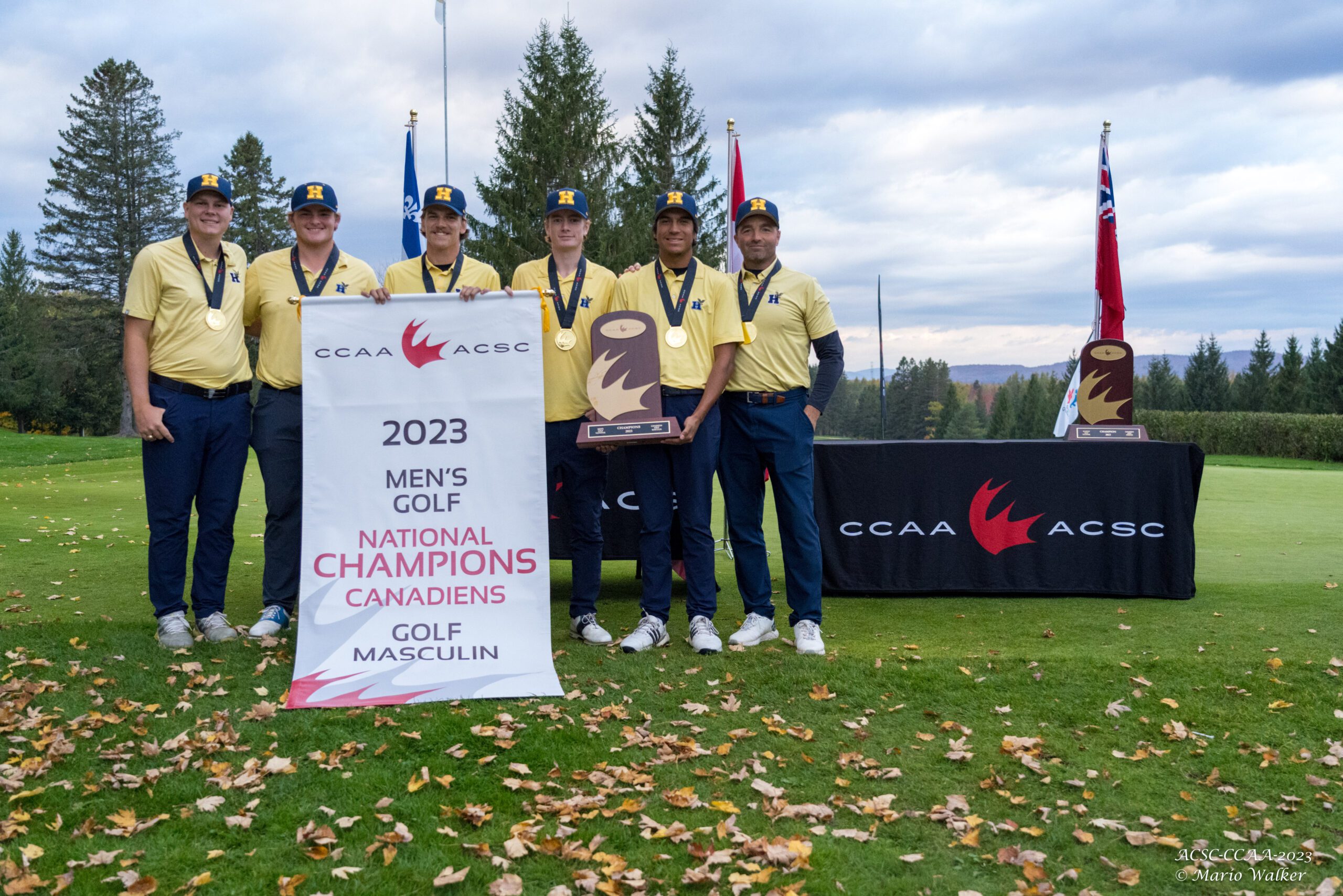 Humber college wins gold in the men's team category.