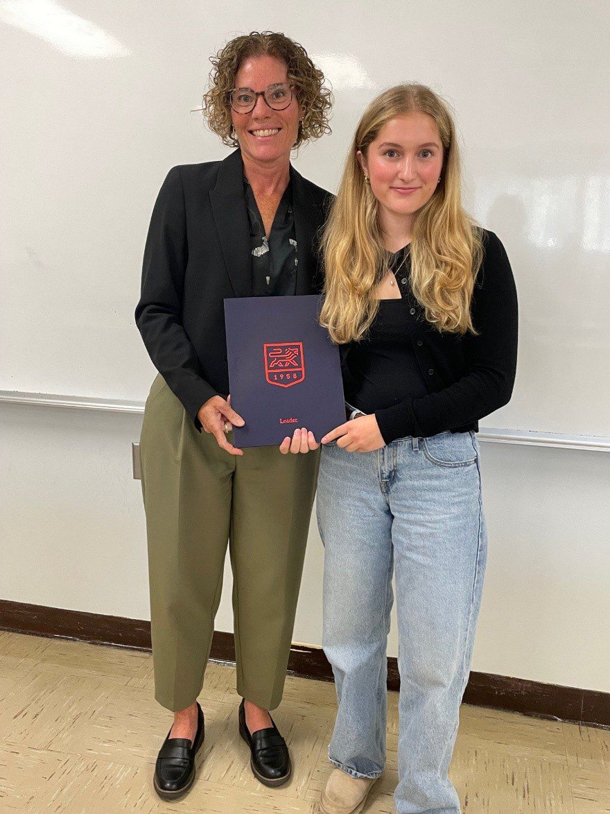 Béatrice Joubert receives PW Sims Entrance Award for Academic Excellence
