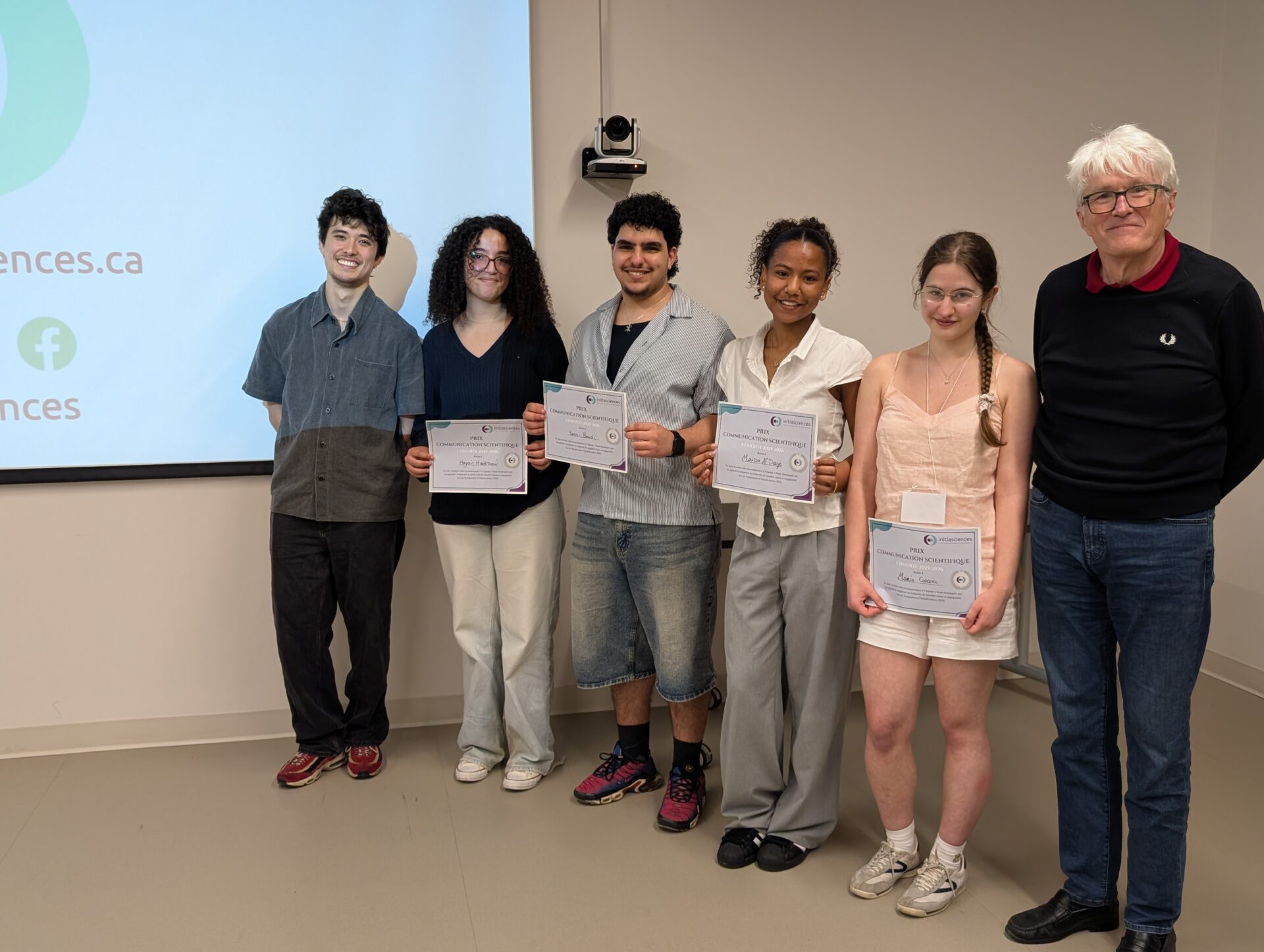 Four St.Lawrence Students Awarded Scientific Communication Award at InitiaSciences Symposium